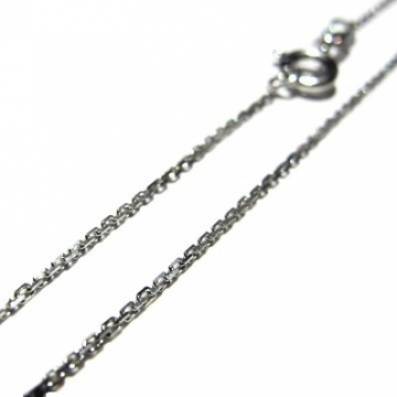 Stříbrný řetízek jemný pilovaný 1mm Rhodium