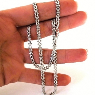 Dámský stříbrný náhrdelník 4,2mm Rhodium 7,67g 42cm