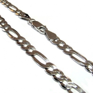 Stříbrný náhrdelník FIGARO 5,5mm Rhodium 55cm 13,95g