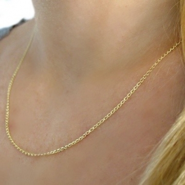 Zlatý řetízek ze stejných oček 1,2mm 1,75g 45cm