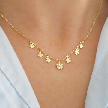 Zlacený dámský stříbrný...