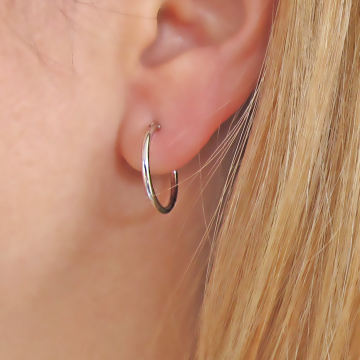 Stříbrné náušnice lesklé...