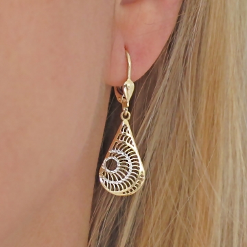 Luxusní zlaté náušnice...