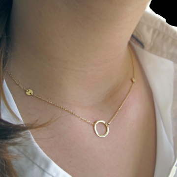 Zlatý dámský náhrdelník tři...