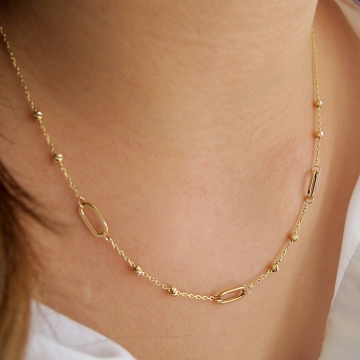 Zlatý dámský náhrdelník...