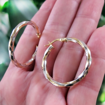 Luxusní zlaté náušnice...