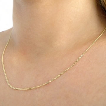 Zlatý řetízek PANCER 1mm 1,50g 45cm