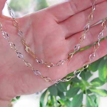 Luxusní zlatý dvoubarevný...